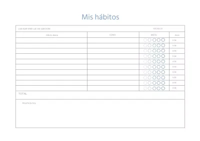 Blue Lines Planificador sencillo