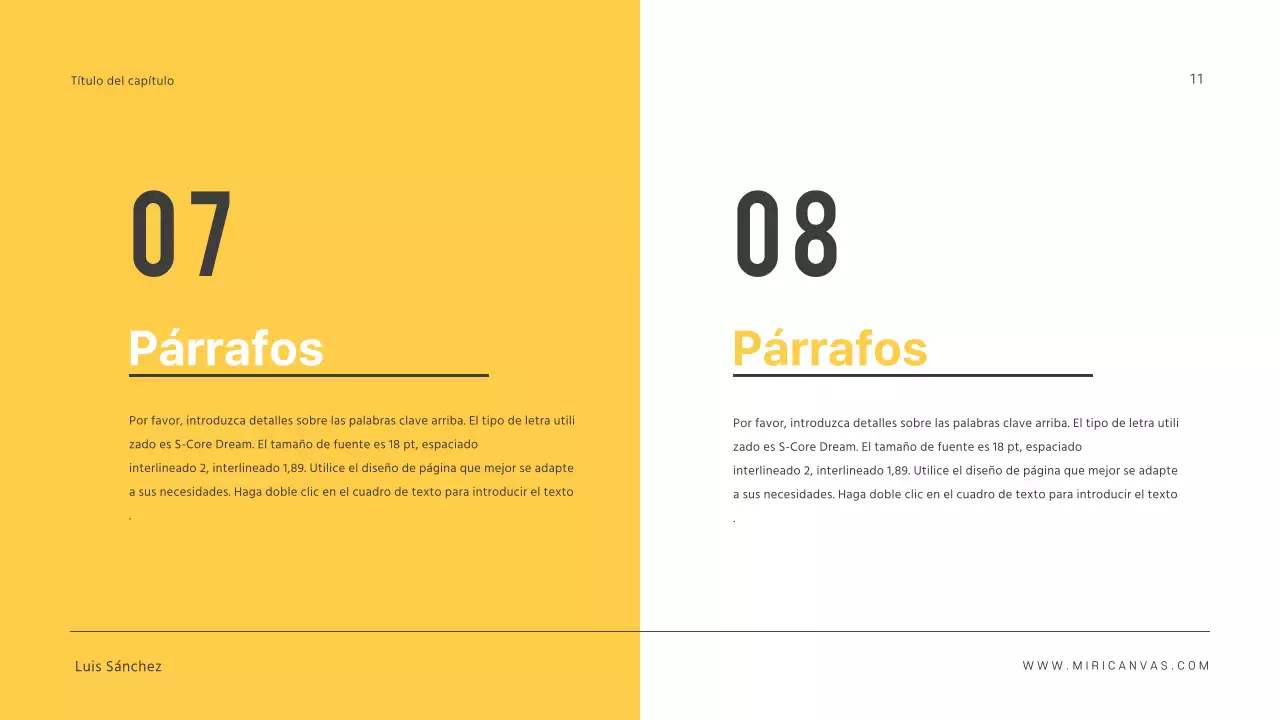 Presentaciones sencillas