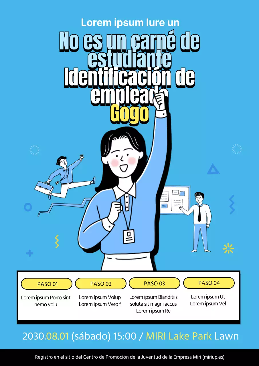 Promover el programa azul de experiencia laboral de un día para jóvenes