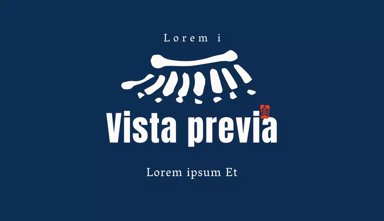 Tarjeta de visita de charcutería tradicional