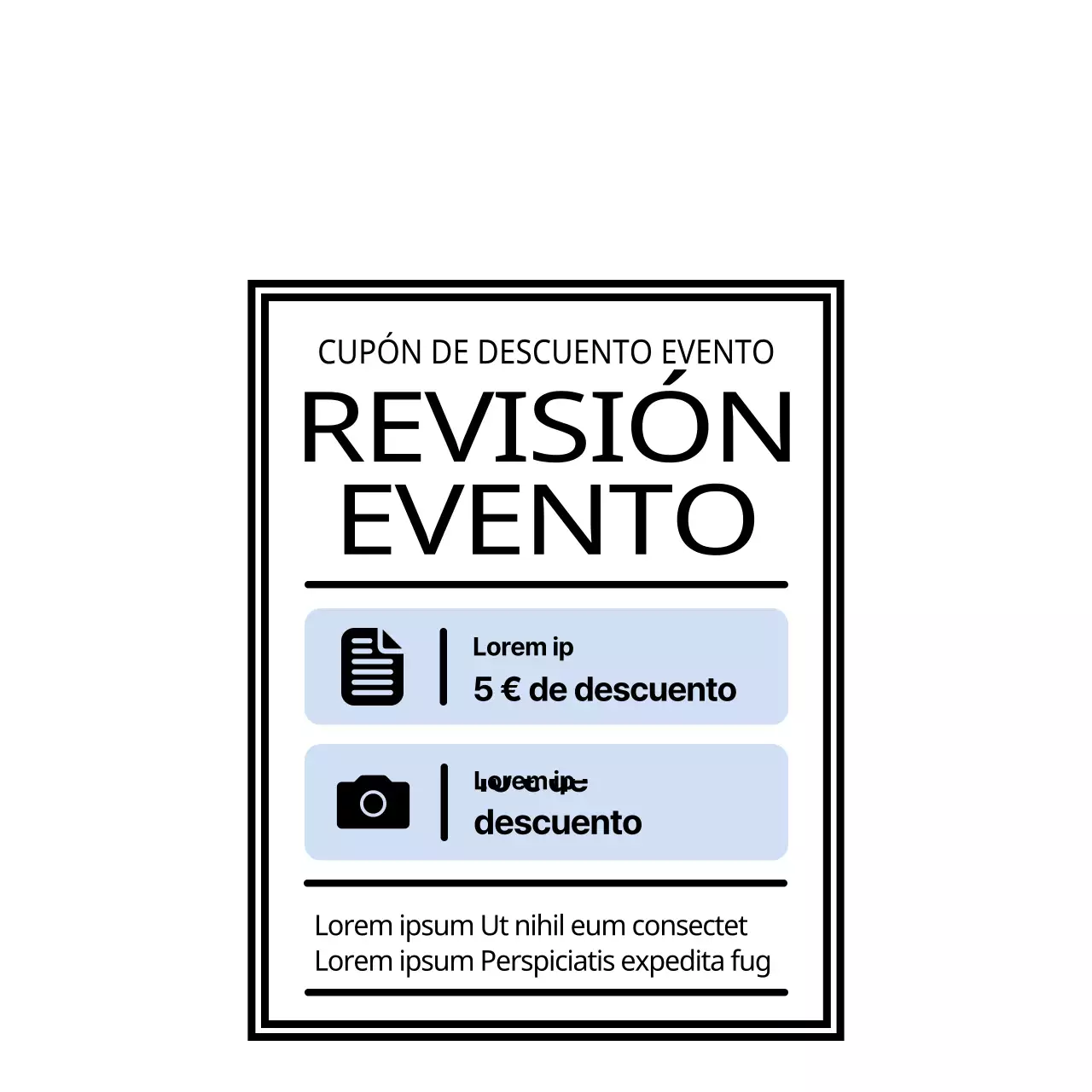 Una taza de café bonita y moderna en blanco y azul claro con estilo de personaje negro Reseña Anuncio de evento