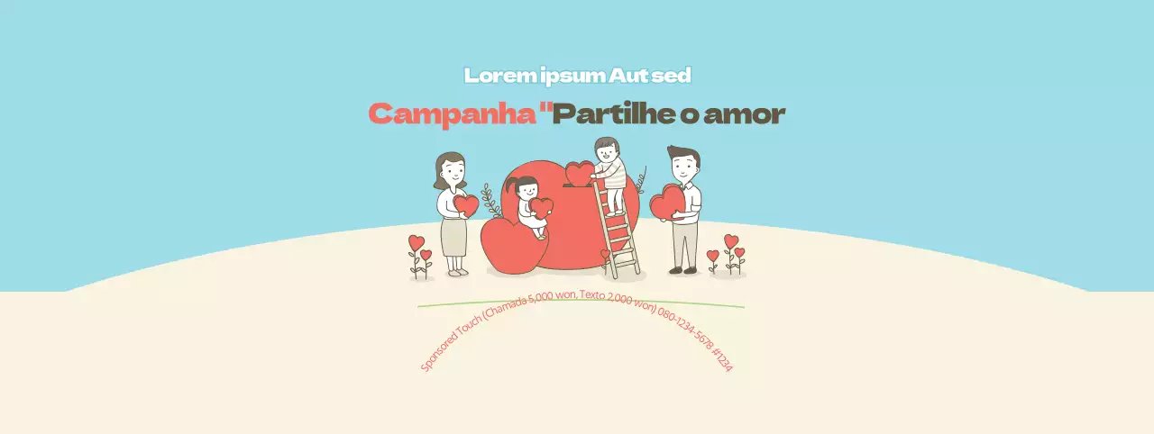Vermelho, azul e bege para o bairro