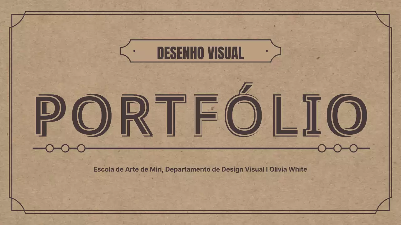 Tema de portefólio com um conceito retro