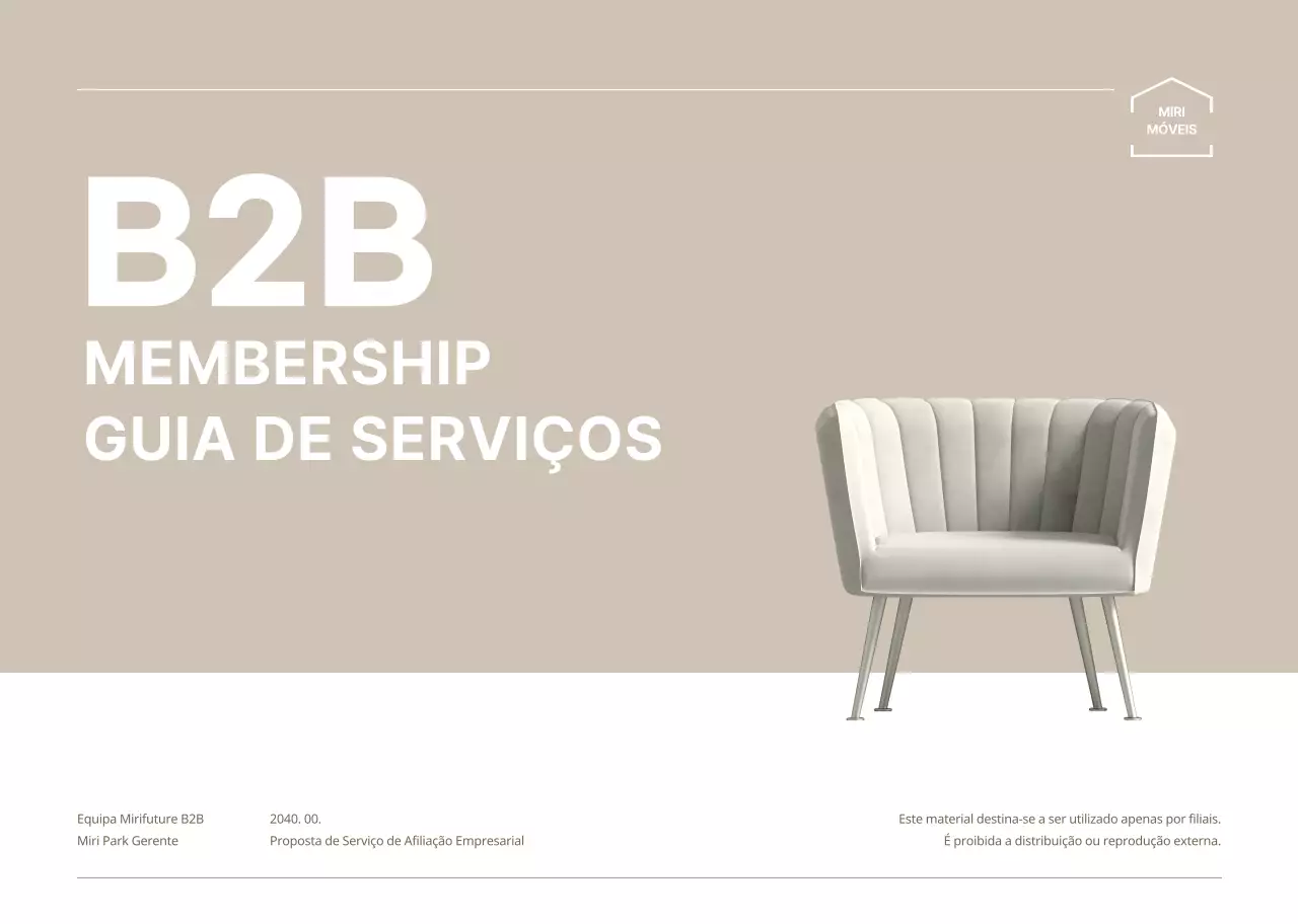 Empresa B2B simples em bege