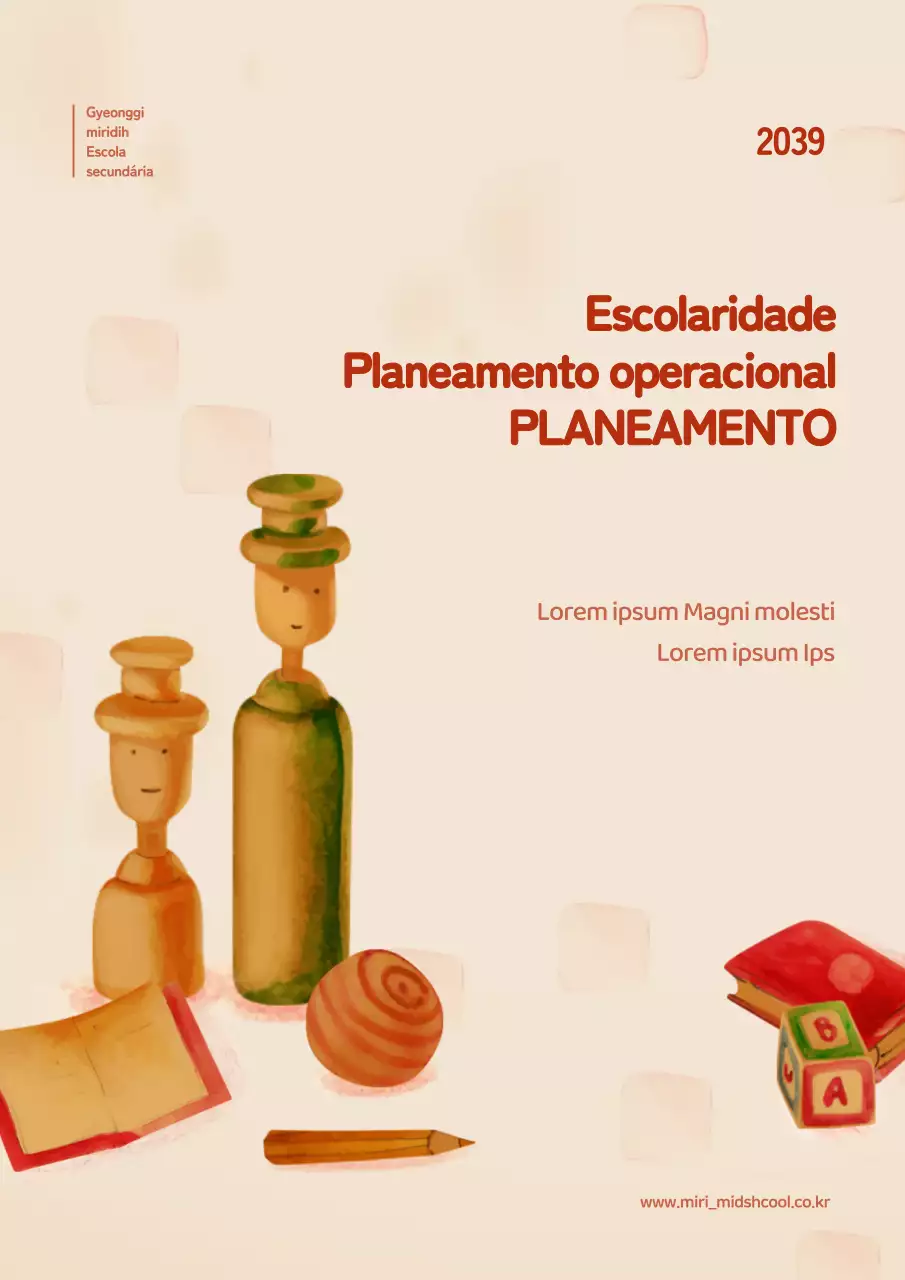 Relatório escolar com conceito de ilustração a vermelho
