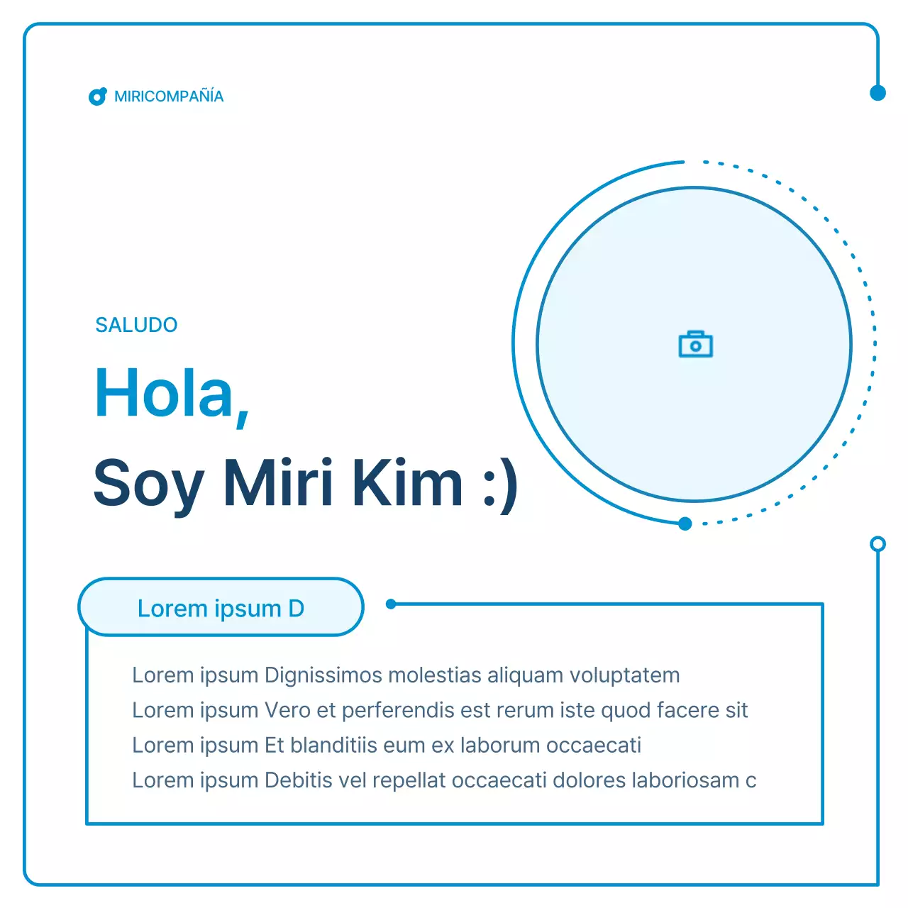 Guía de boletines corporativos en geometría blanca y azul