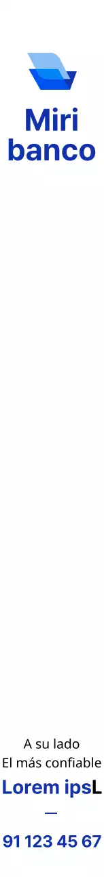 Para promocionar un banco con un logotipo azul y negro