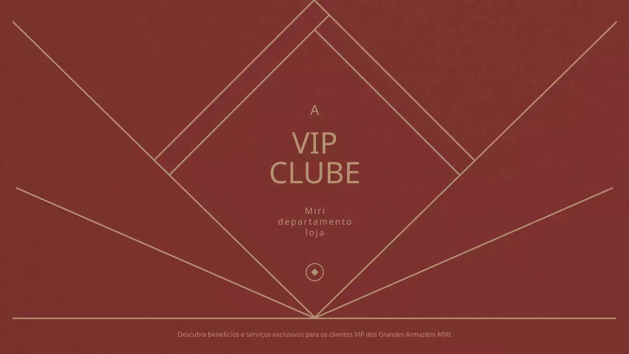 Um clube VIP de um grande armazém de luxo em vermelho e azul-marinho