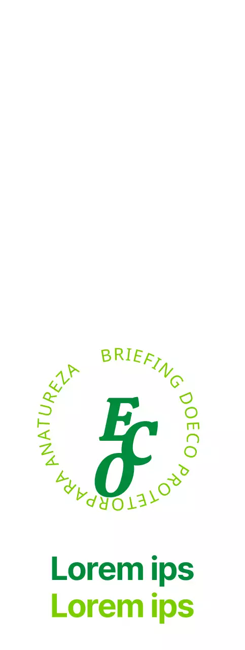 Logótipo de texto-símbolo simples com um esquema de cores verde Publicidade e promoção de associação ecológica