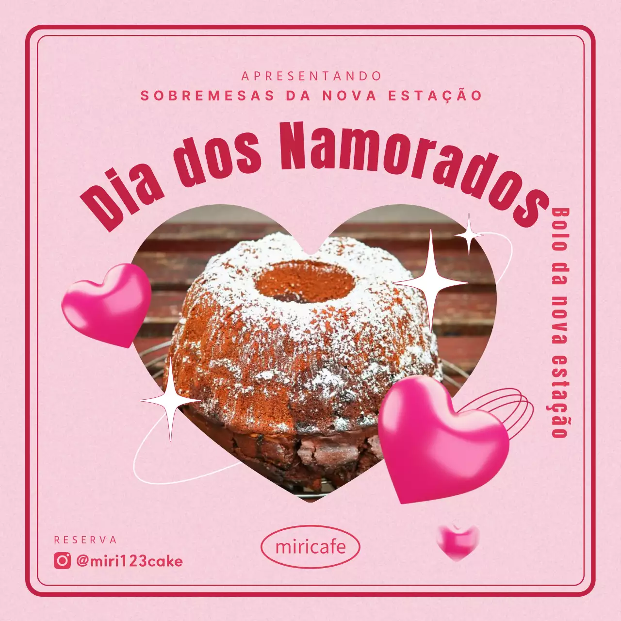 Página de evento do Dia Branco com sobremesa num fundo cor-de-rosa