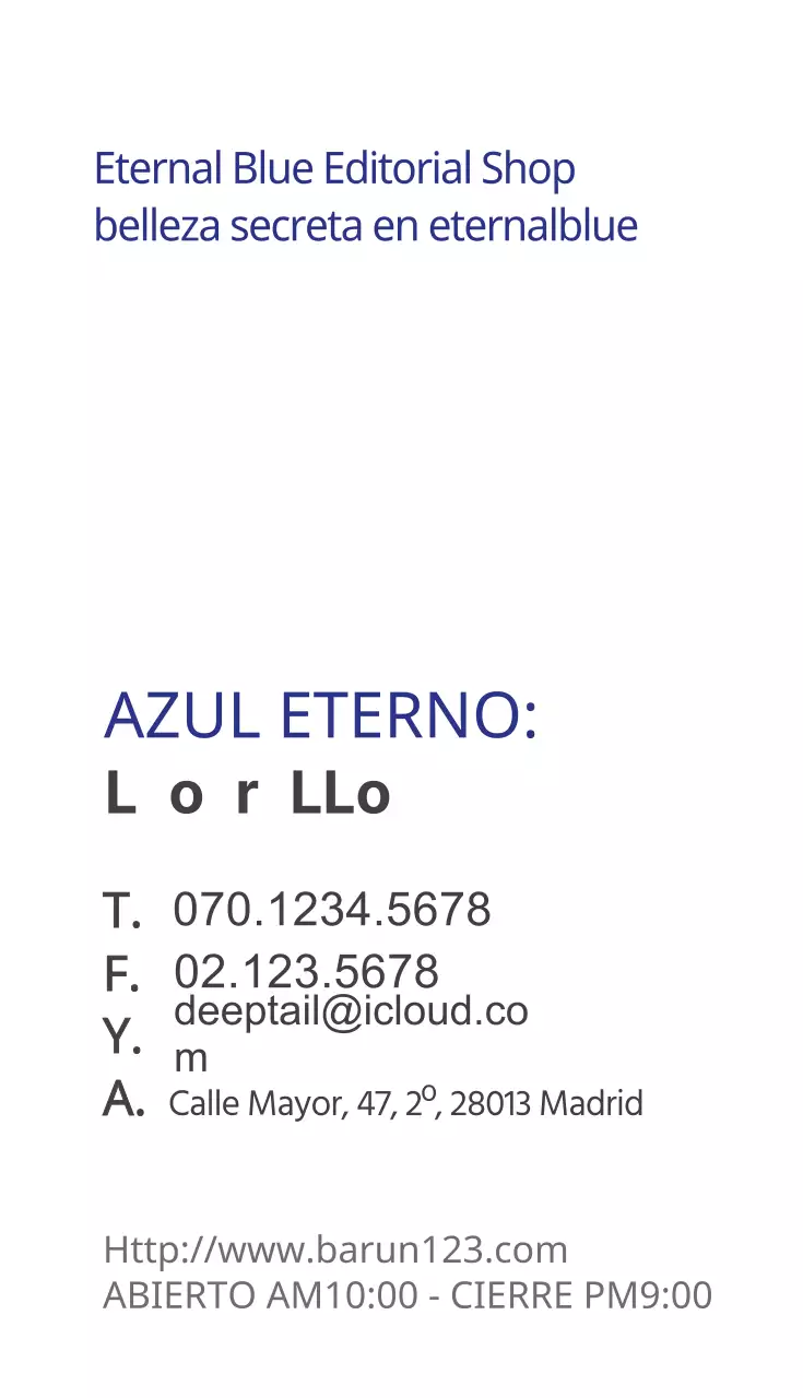 Azul eterno