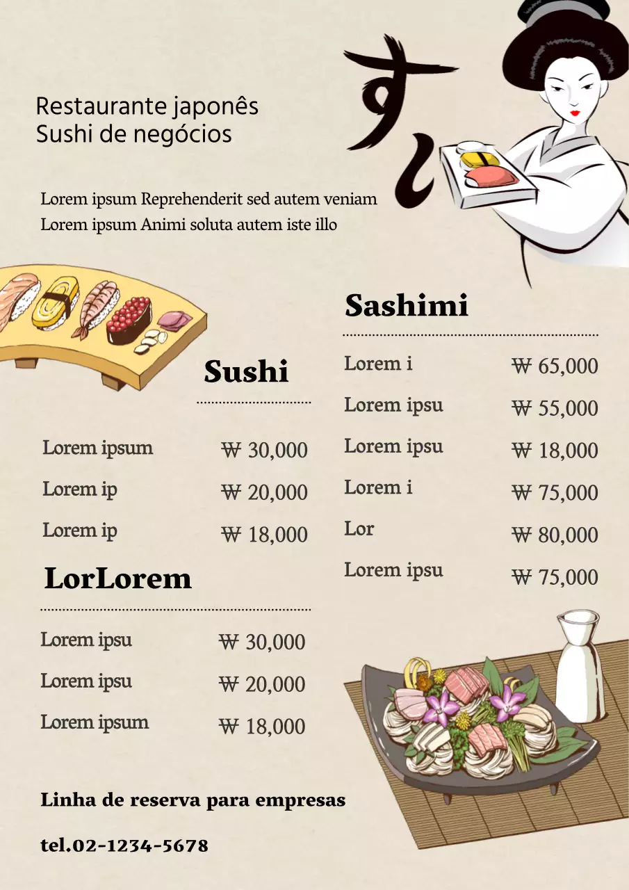 Sushi tradicional japonês