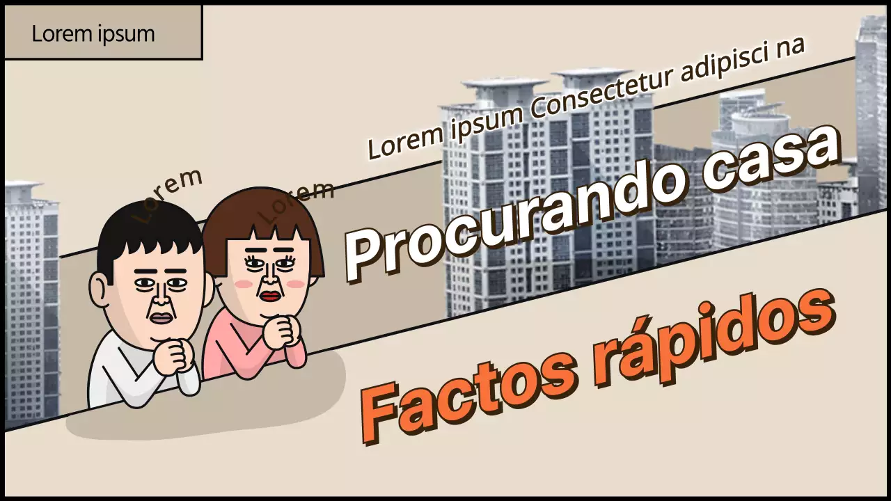 Miniatura do YouTube de um vídeo de caça à casa bege