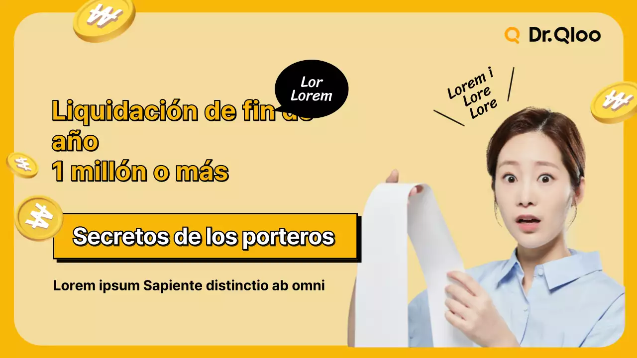 Miniatura en YouTube de la declaración de la renta amarilla de fin de año