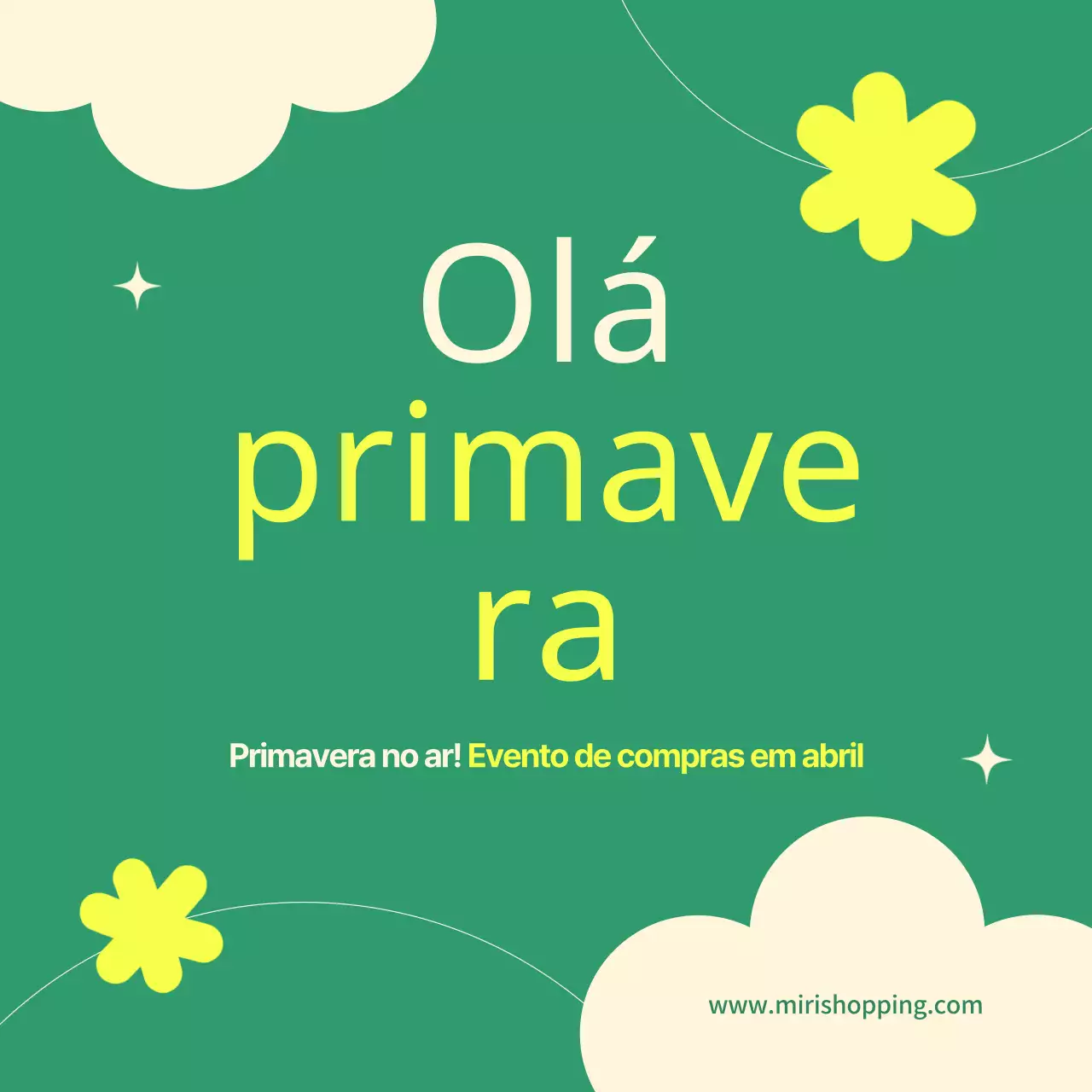Um evento verde e fresco no centro comercial da primavera