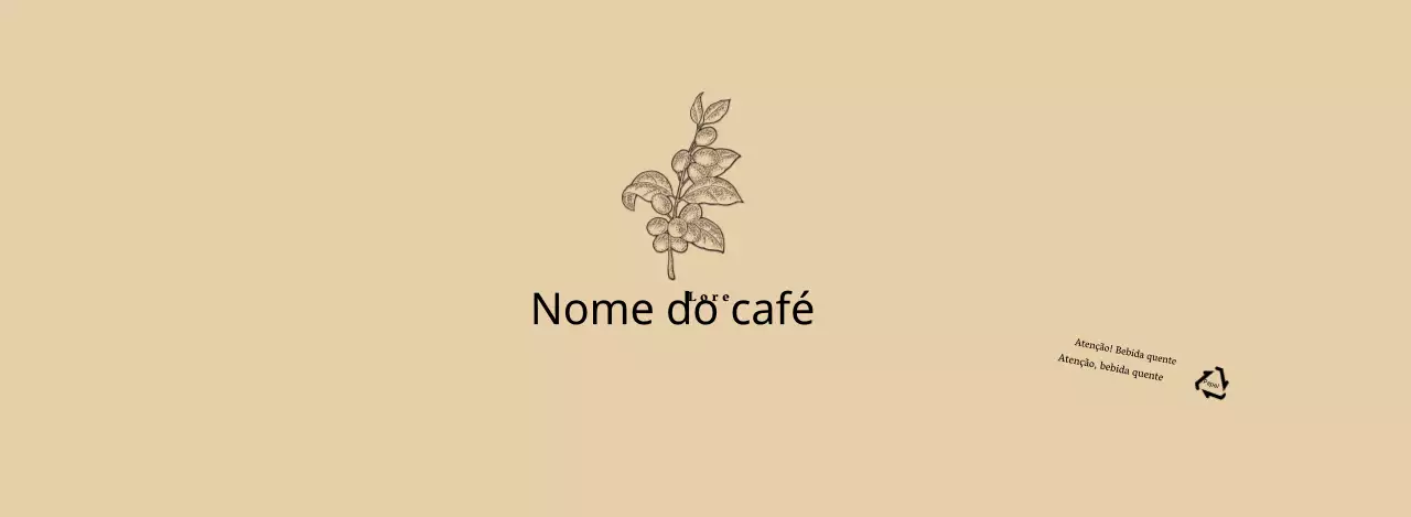 Ilustração de flor botânica bege