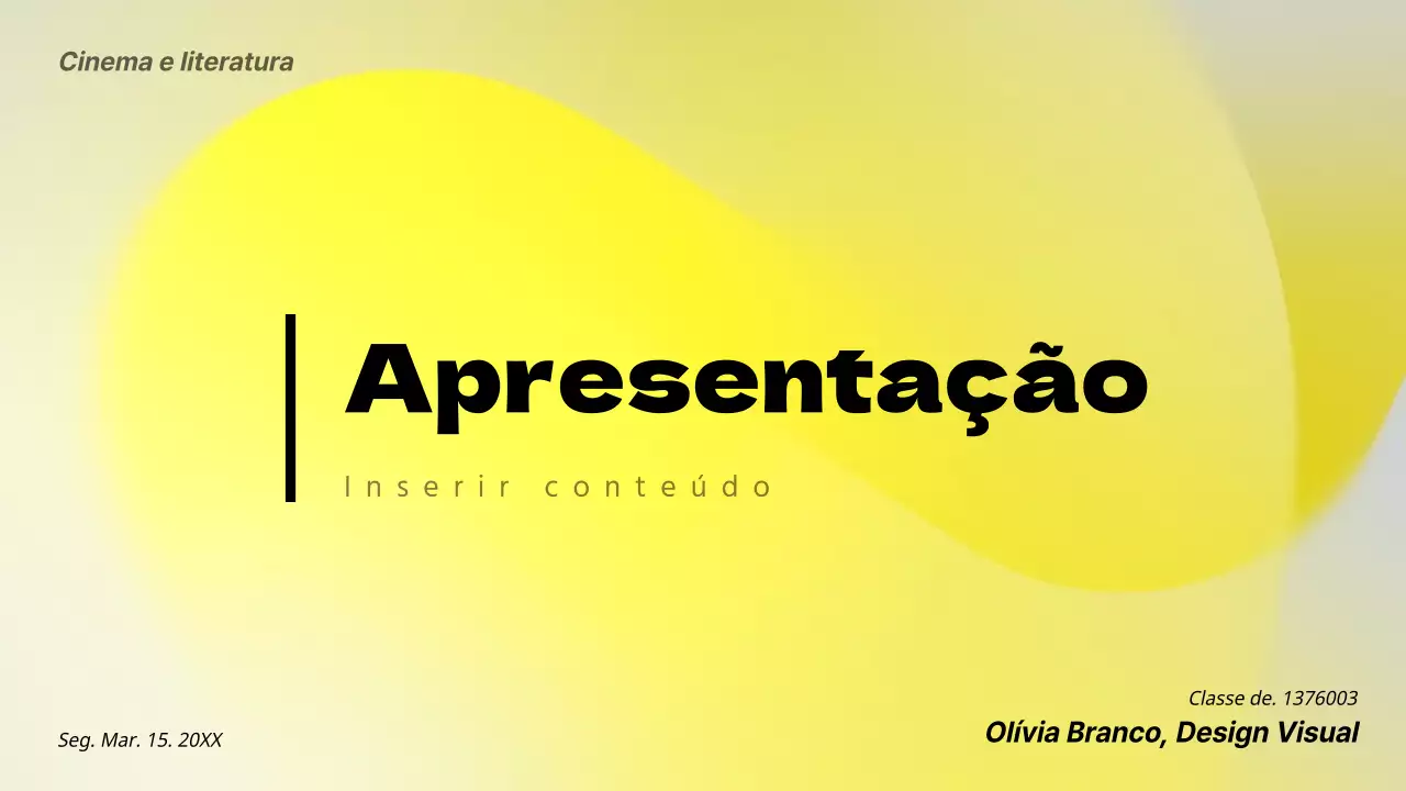 Gradiente amarelo