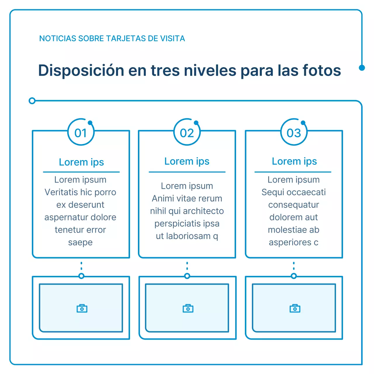 Guía de boletines corporativos en geometría blanca y azul
