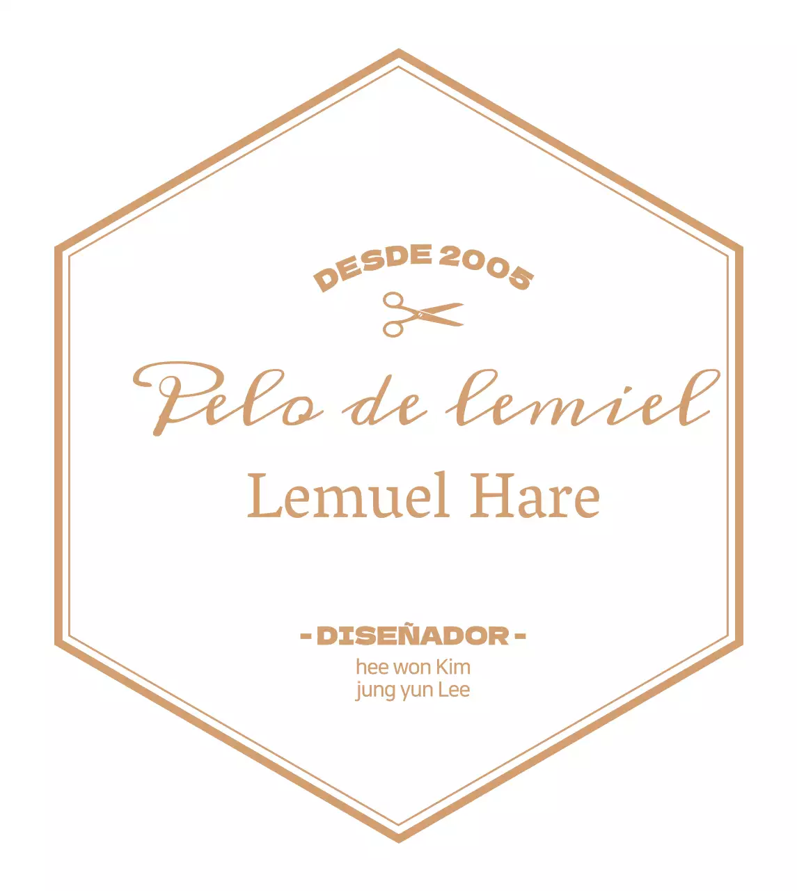 Letrero blanco de peluquería de lujo