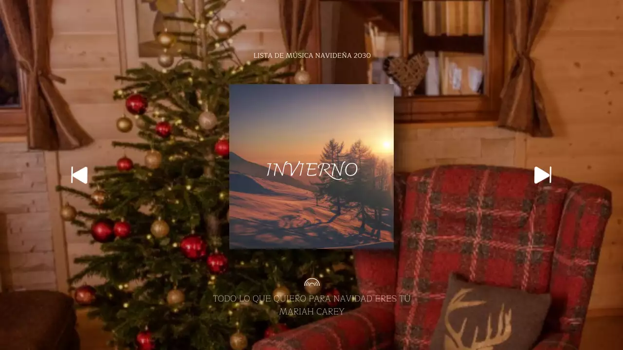 Miniatura del canal de música en colores navideños rojo y verde