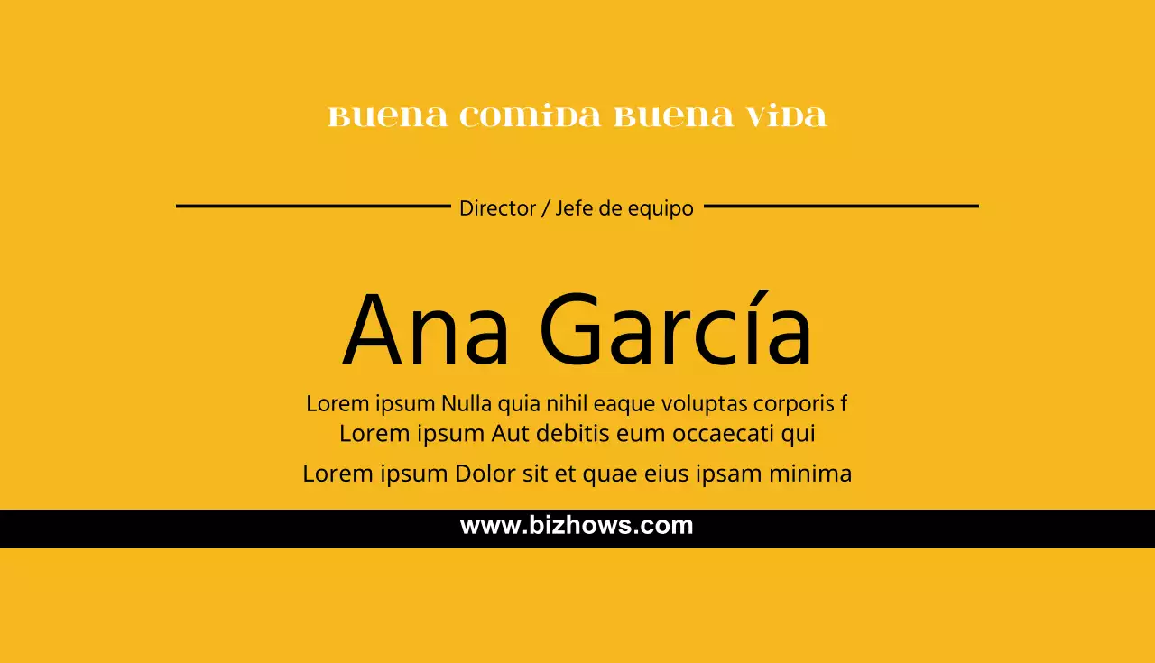 Buena comida, buena vida