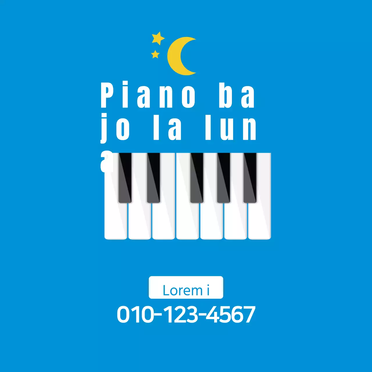 Piano a la luz de la luna