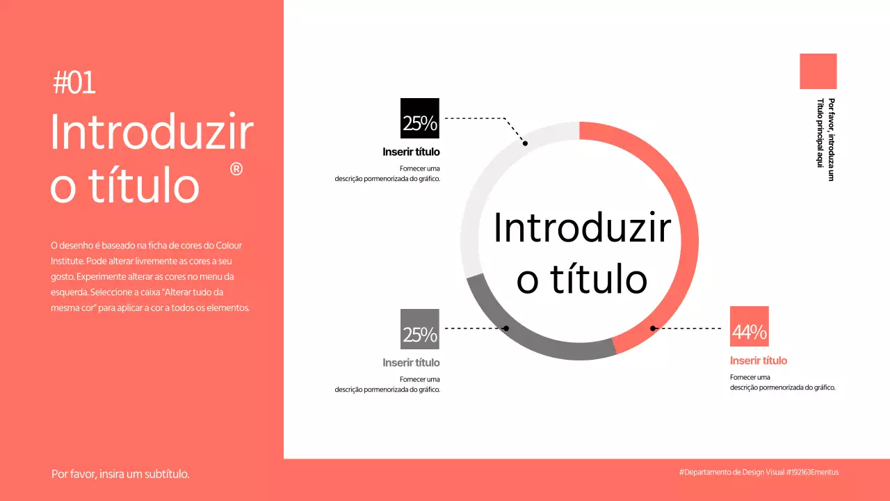 Vermelho Conceito limpo Desenho de gráfico de pizza