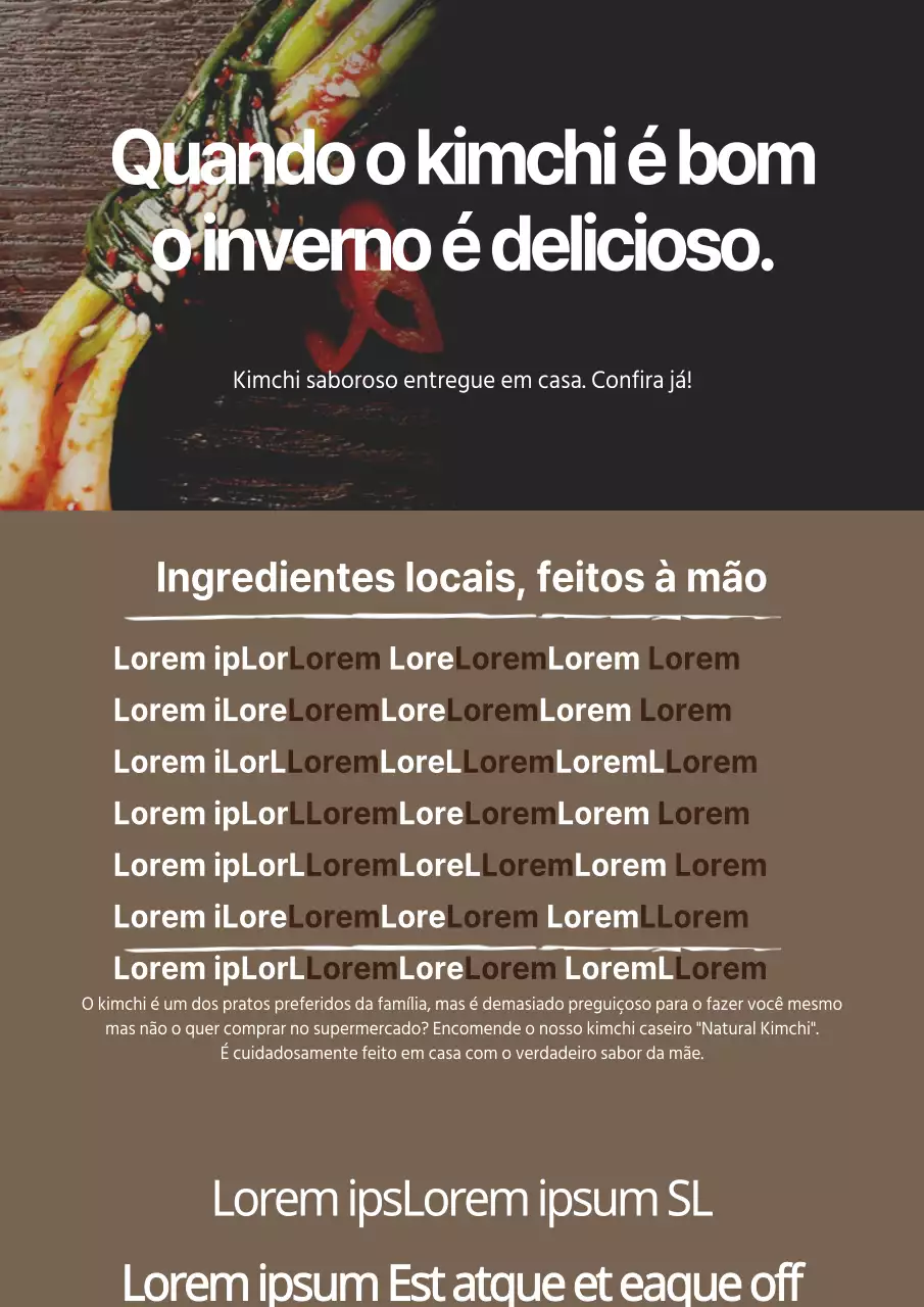 Kimchi de inverno