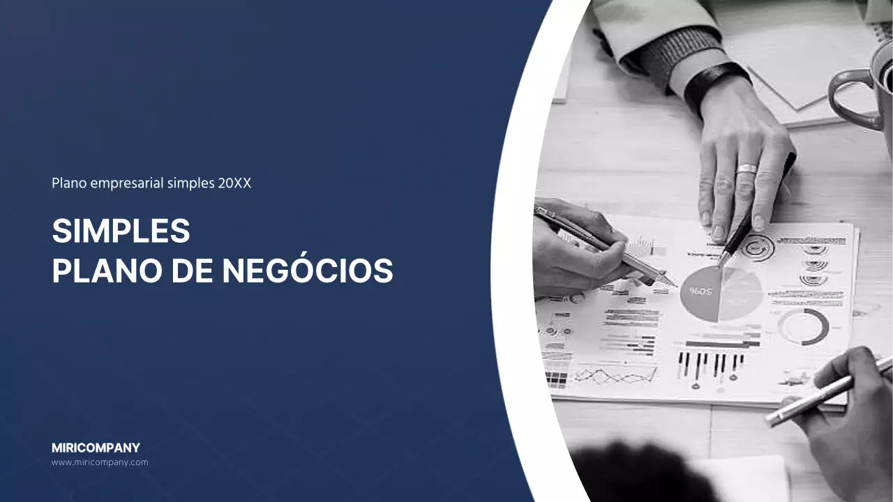 Modelo de plano de negócios simples