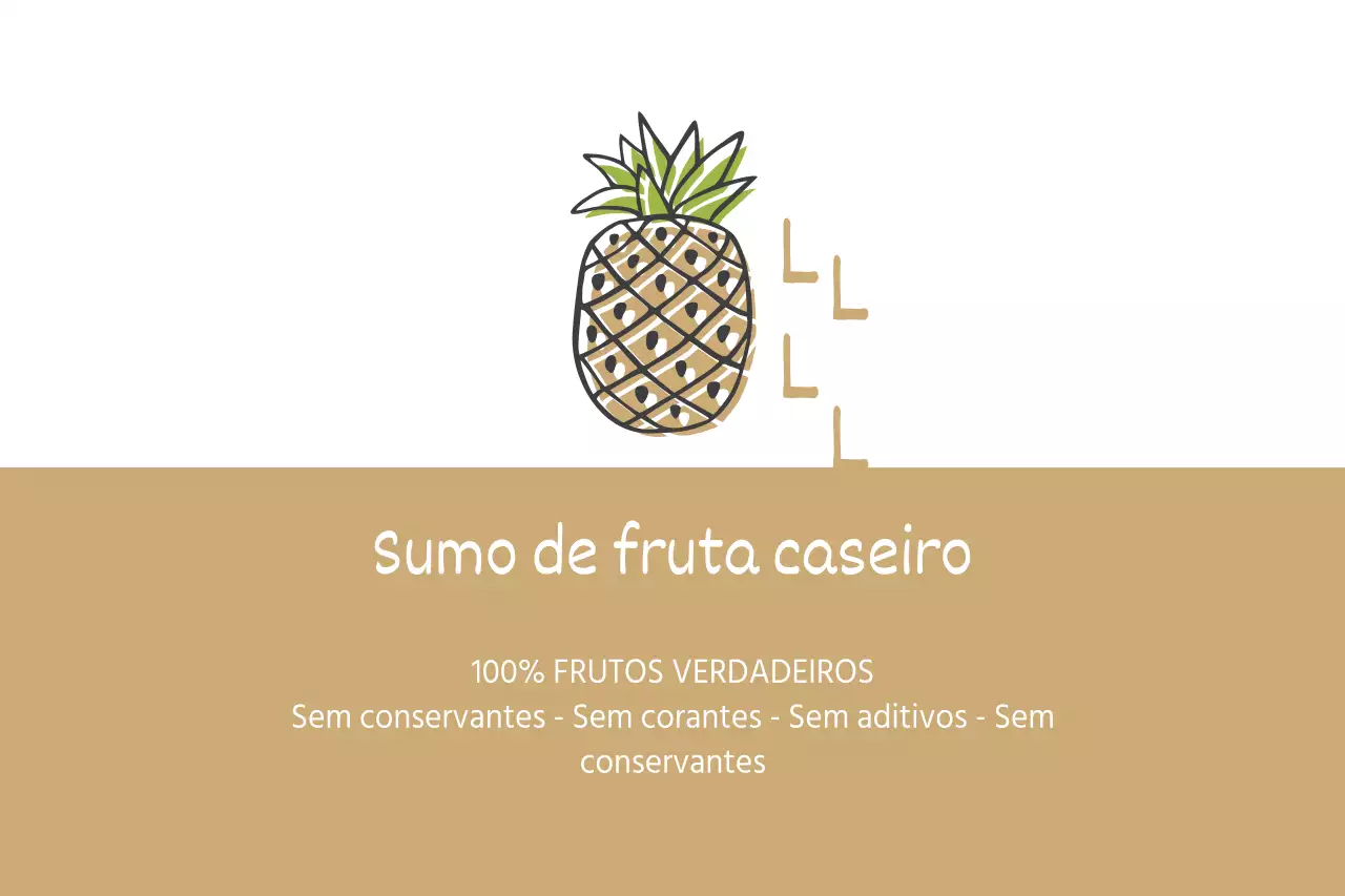 Sumo de fruta caseiro