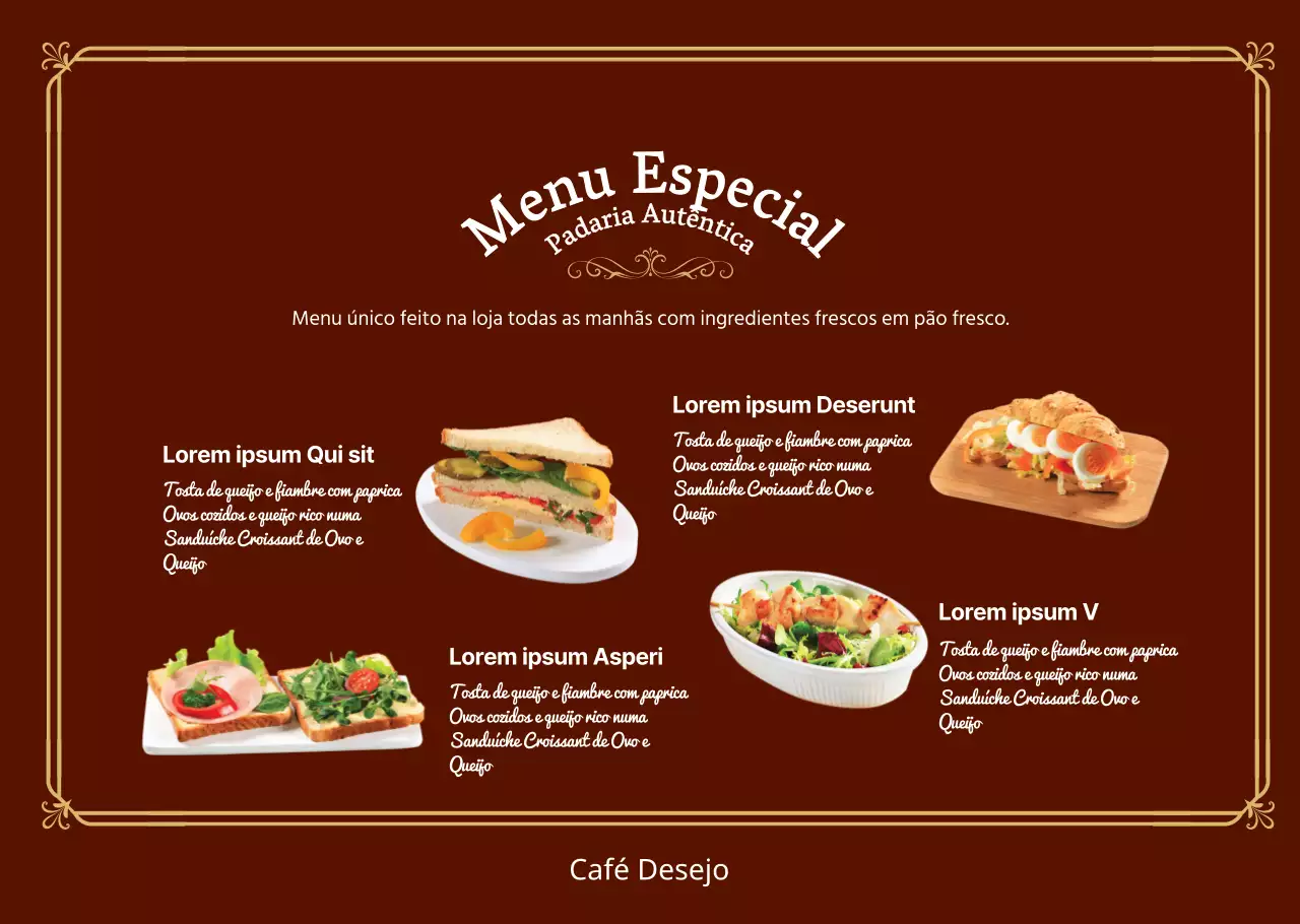 Sandes para o brunch com um aspeto limpo