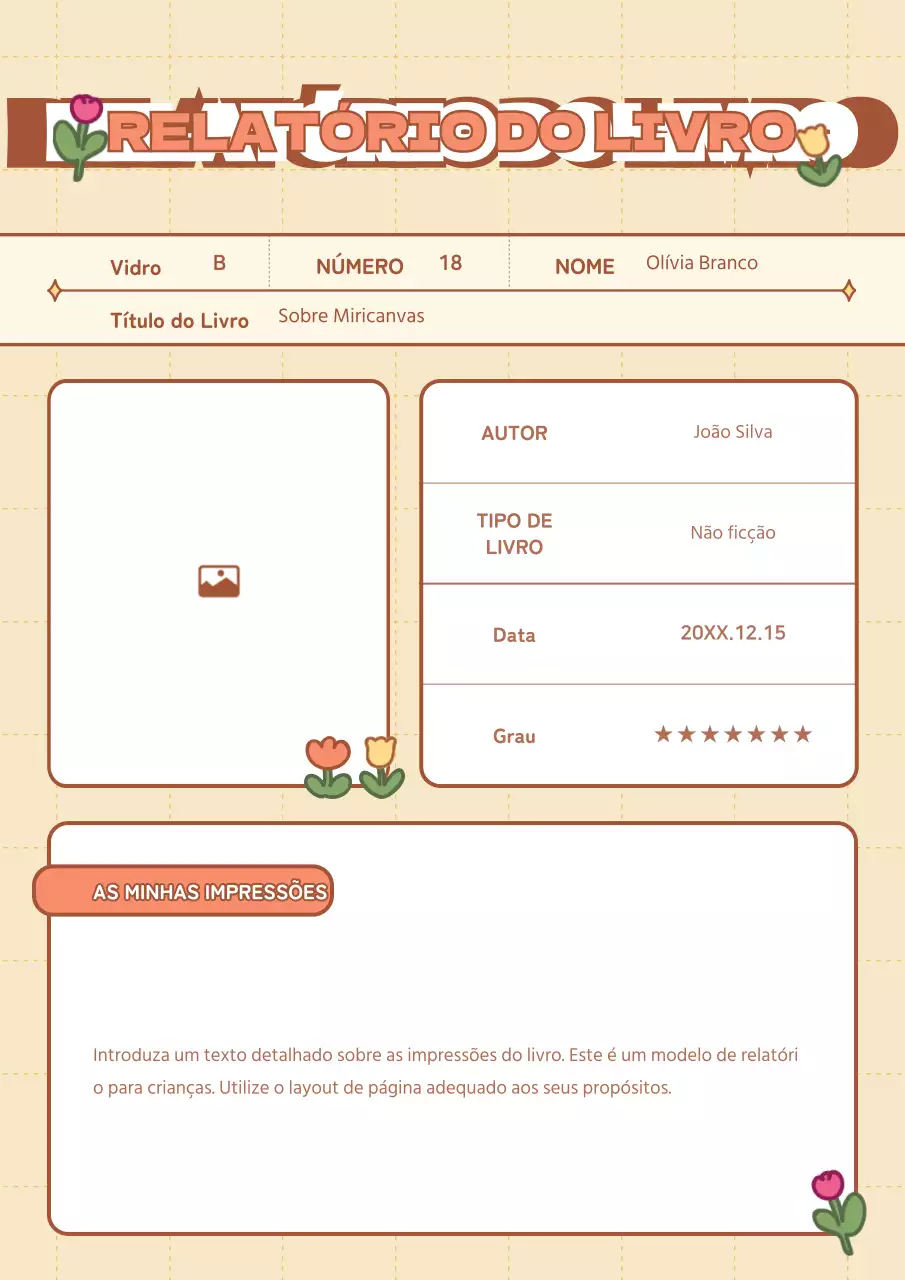 Relatórios de aprendizagem experimental com ilustrações engraçadas