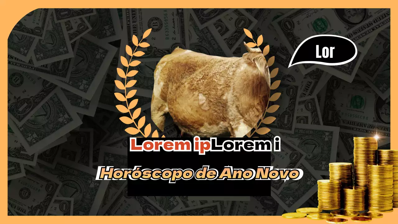 Horóscopo do Ano Novo 2021 em ouro