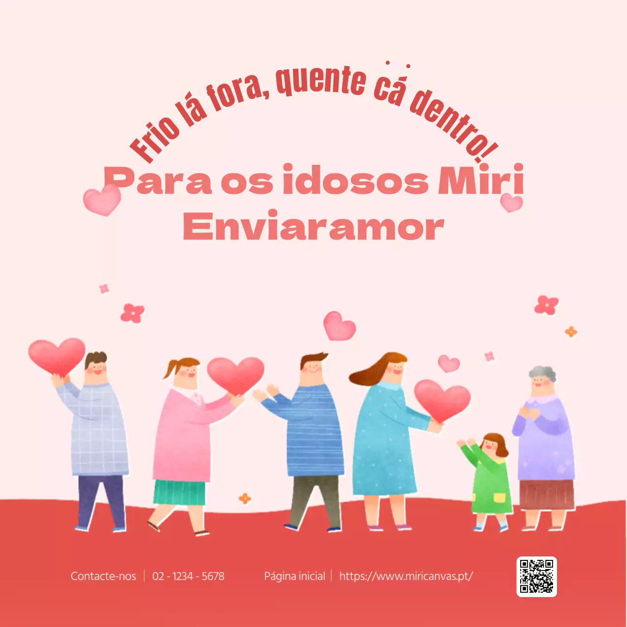 Projeto Rosa e Vermelho de Partilha de Amor para o Bem-Estar dos Idosos