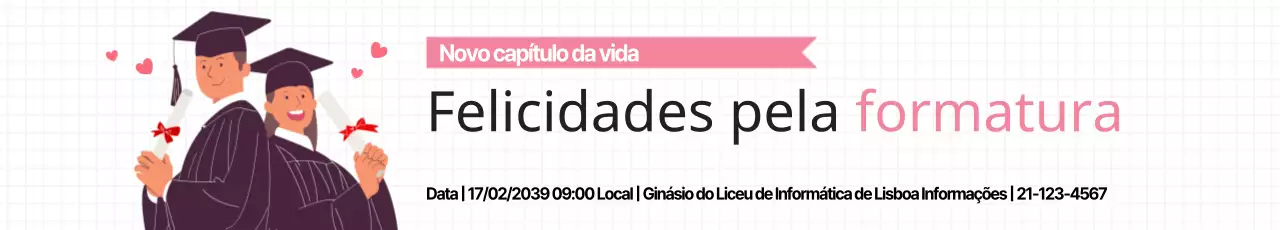 Parabéns pela vossa formatura