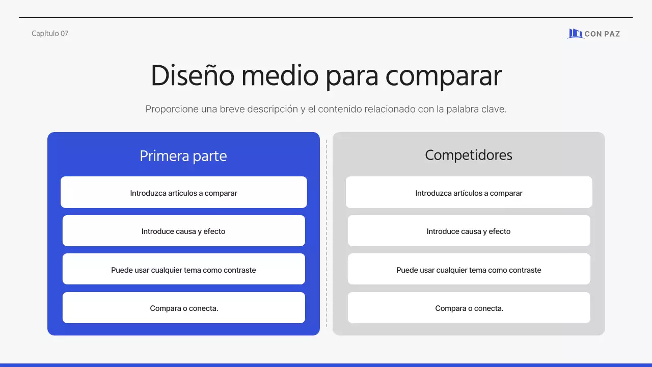 Propuesta corporativa sencilla y limpia en azul-gris