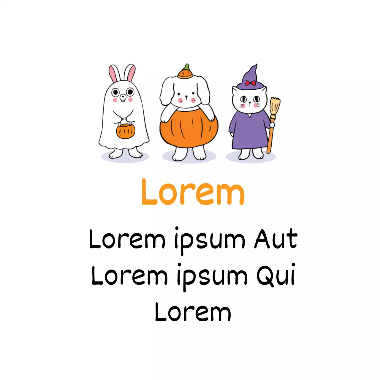 Ilustração gira laranja Promoção do jardim de infância do Dia das Bruxas