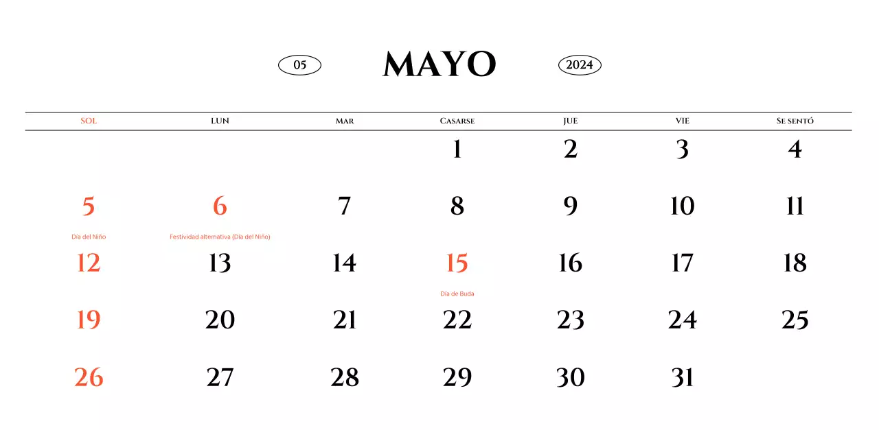 Calendario de pared de estilo sencillo con concepto de fotografía de viajes emocional en blanco y negro