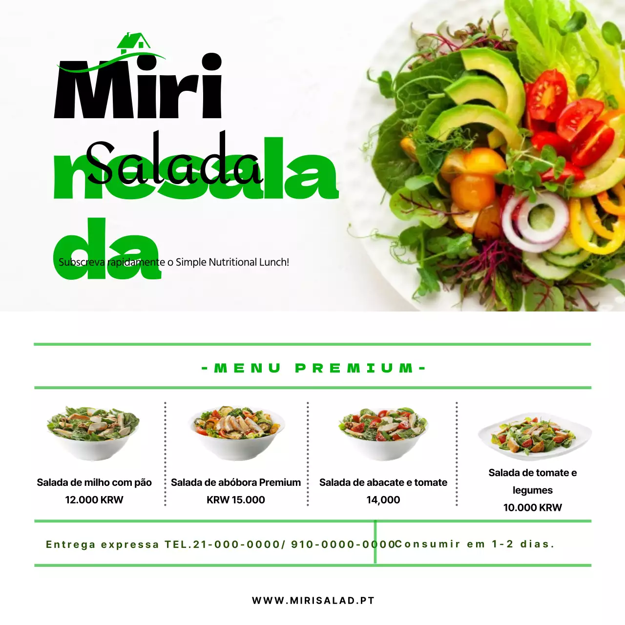 Subscrever o feed do Instagram da Green Salad