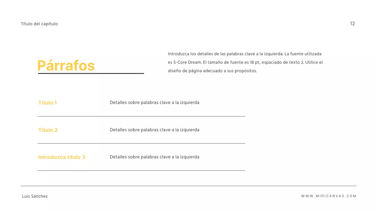 Presentaciones sencillas