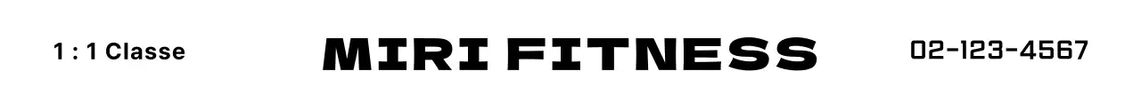 Promova o seu logótipo de texto de fitness num estilo simples e limpo