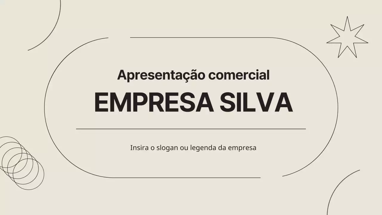 Um perfil de empresa simples em bege