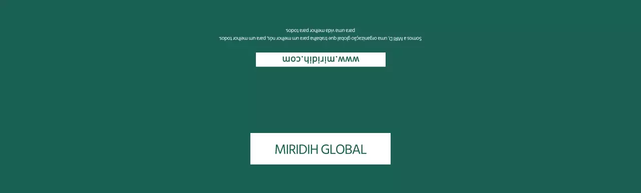 Um simples Mirridi Global verde escuro para promoção da empresa
