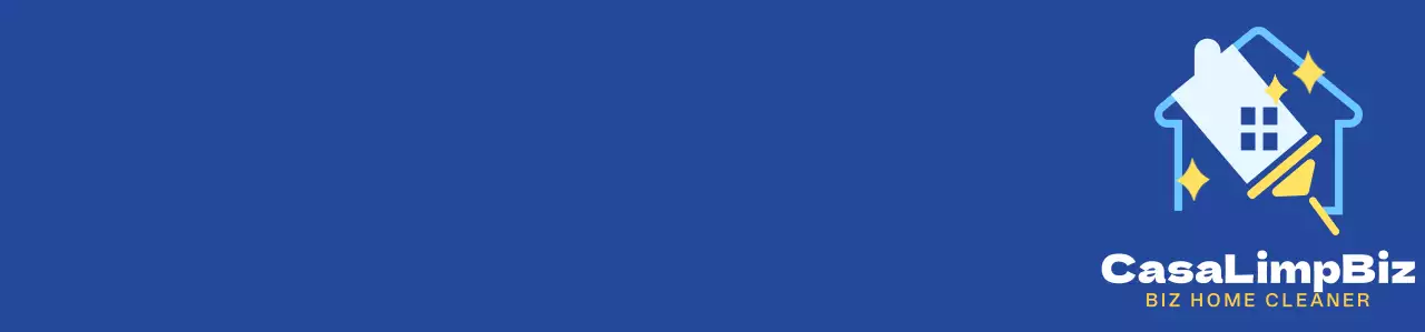 Ícone de limpeza simples estilo logótipo em azul marinho e azul claro branco para pessoal de limpeza doméstica