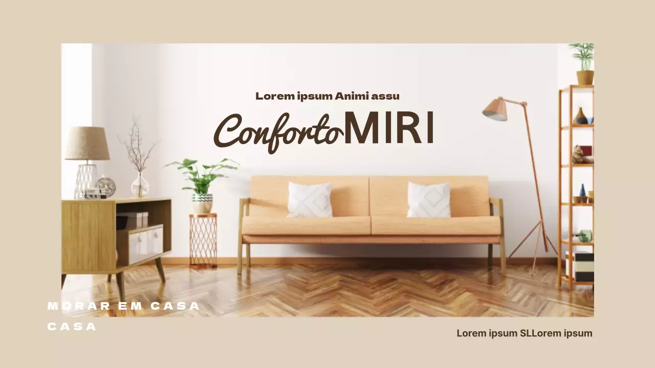Carta de oferta de apartamento bege e castanho