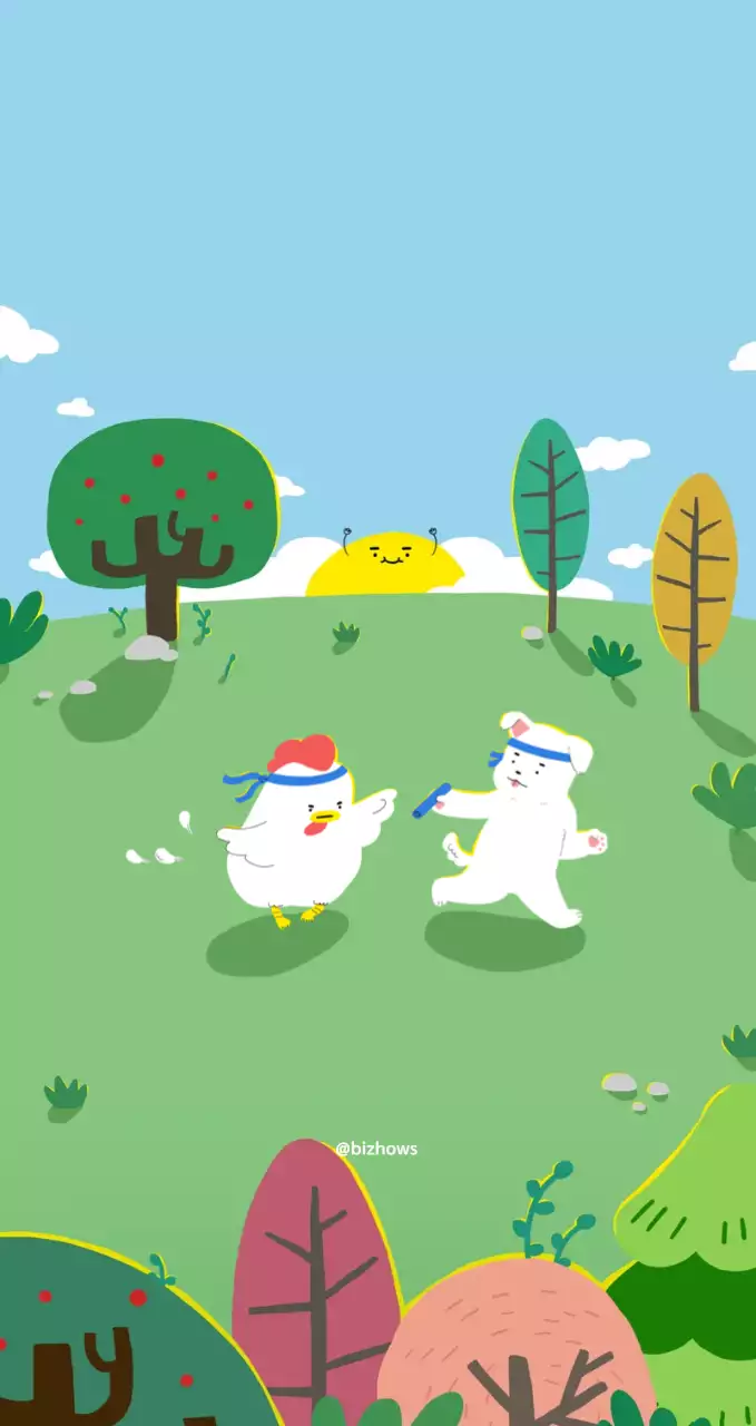 Conceito de ilustração de cão e galinha para artigos pessoais