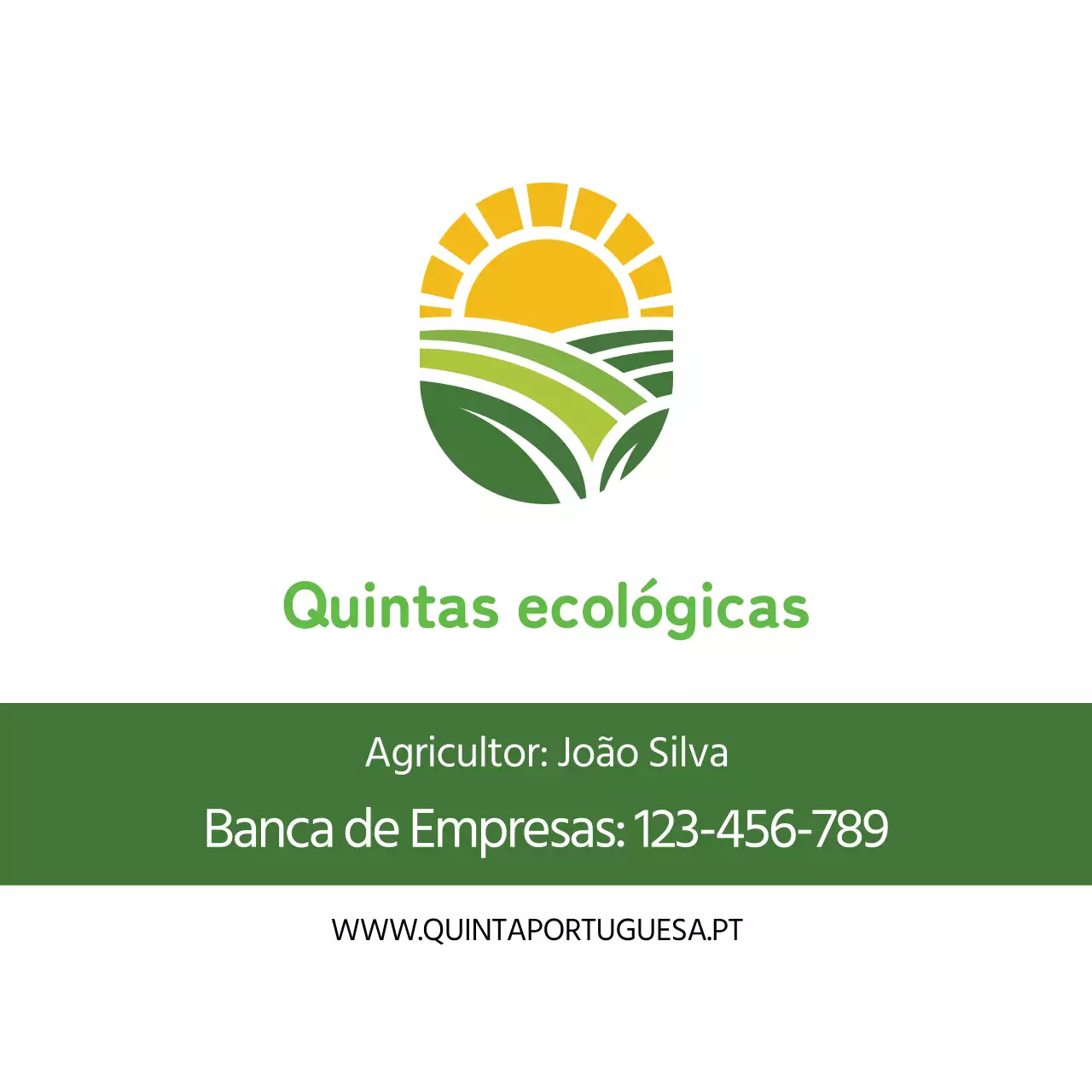 Ilustração verde Neat Farm