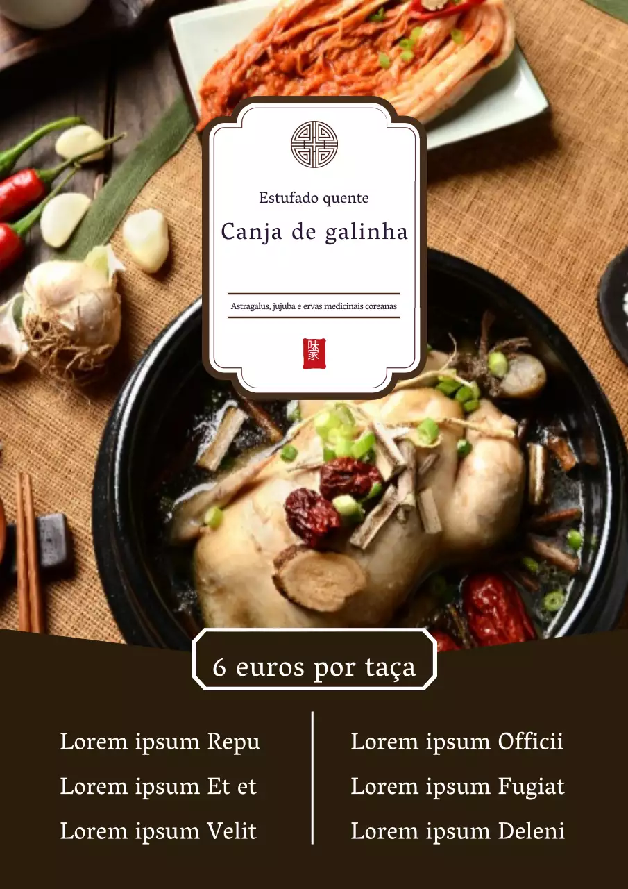 Promover o menu do seu restaurante de hotpot