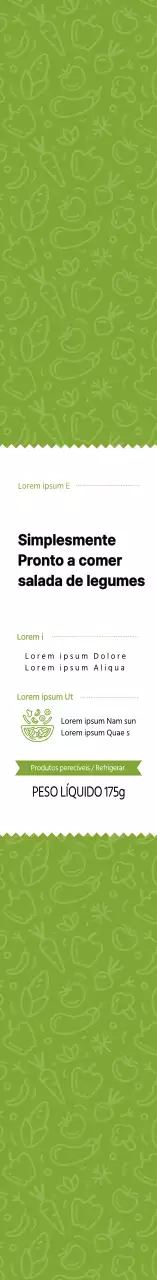 Salada verde simples Bento