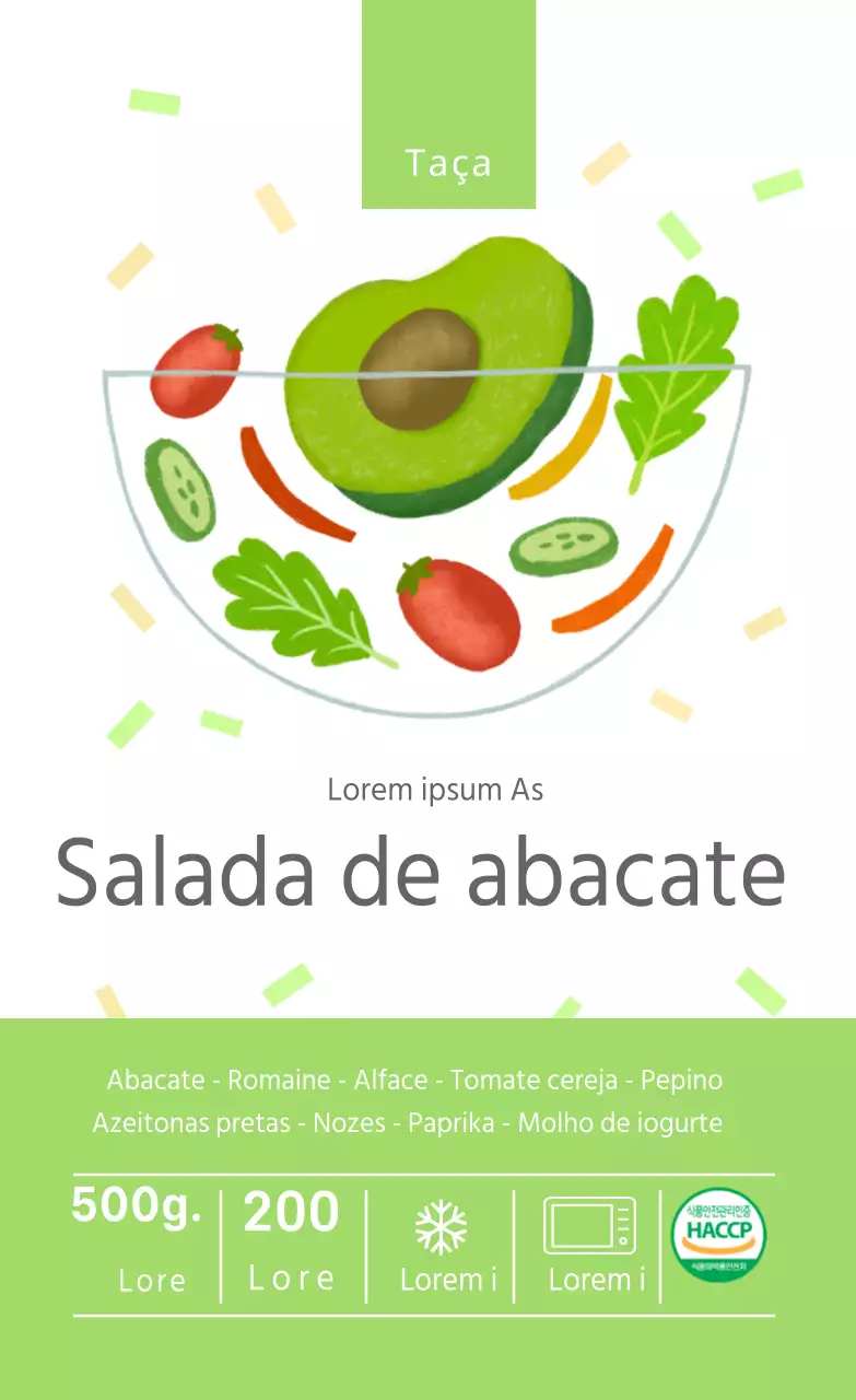 Salada de abacate